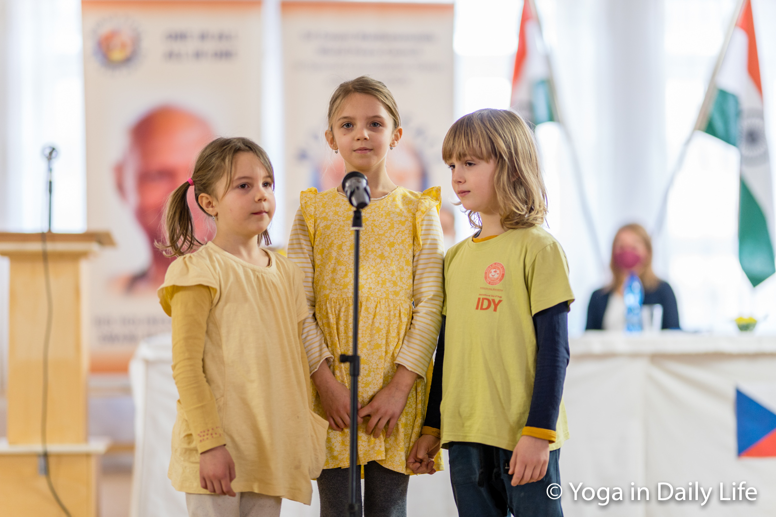 Children reciting mantra
